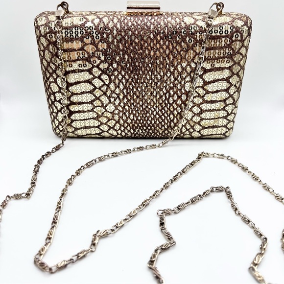 Tasha from Nordstrom Gold Sequin Evening Clutch - Picture 13 of 13